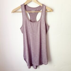 Reebok Racer Back Workout Tank Heathered Mauve -XS